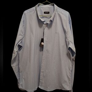 🔥FINAL SALE 💯 BOSS Men’s Shirt – Size XL – Light Blue Pattern – New with Tags